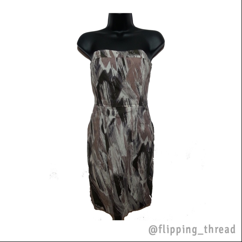 Banana Republic Strapless Cocktail Dress -…